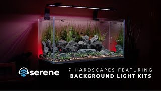 Serene Aquarium Background Light Kit  Hardscapes featuring Background Lights [upl. by Nadabus]