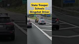 State Trooper Puts Slingshot Driver in Their Place After Reckless Move on the Shoulder Woodbridge [upl. by Anoj]