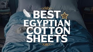 Top 5 Best Egyptian Cotton Sheets Reviews of 2024 [upl. by Oniliuqnart]