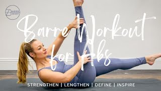 Barre Workout For ABS  15 Minute Workout  Resistance Band [upl. by Holton]