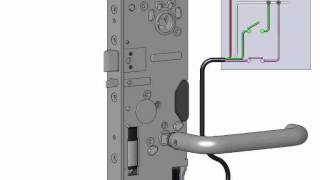 Abloy motor lock EL590 installation settings videowmv [upl. by Stanfill13]