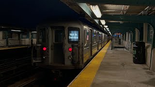 IRT Flushing Line Manhattan and Flushing bound 7 Trains with Garbage Train  46th St R62A R188 [upl. by Filler511]