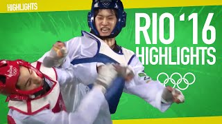 Taekwondo Olympic Games Rio 2016  Best moments [upl. by Ymmac]