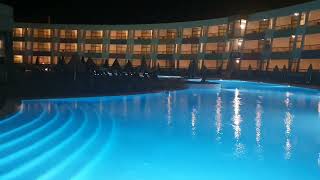 eurostars las salinas pool area at night caleta de fuste fuertaventura canary islands [upl. by Ynohtn]