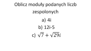 Moduł liczby zespolonej [upl. by Adelind981]