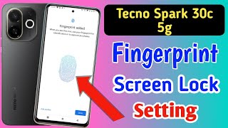 Tecno spark 30c 5g fingerprint screen lockTecno spark 30c display fingerprint settingfingerprint [upl. by Golub697]