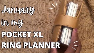 Pocket Ring Planner Flip Through of January 2024  Pocket XL Rings [upl. by Immas776]