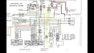 TUTO Changer les ampoules et schéma électrique complet Quad 250cc Barossa SMC [upl. by Ahsiuqal461]