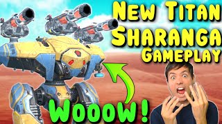 NEW Titan SHARANGA Gameplay MAX DAMAGE CONFIRMED War Robots Test Server WR [upl. by Olethea]