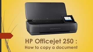 HP Officejet 250 How to copy a document [upl. by Siari348]