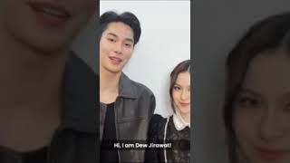 Dew jirawat and prim chanikarn speaking to Indian fans 💗shortsfeed thaidrama alovesobeautiful [upl. by Nesnaj713]