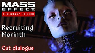 Mass Effect 2  Cut dialogue after recruiting Morinth [upl. by Yrolg394]