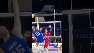 Double volleyball vnl vnl2023 volleyballworld volleyballshorts volleyballmatch highlights [upl. by Siroved718]