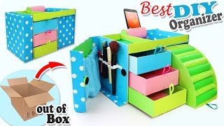 DIY ADORABLE ORGANIZER BOX USEFUL EVER  32 Compartment for Keeping Everything [upl. by Avehstab]