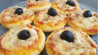 Jamais réussir à faires sa Pâte à pizza seul  VOILA la meilleure recette de mini pizza maison [upl. by Llegna501]