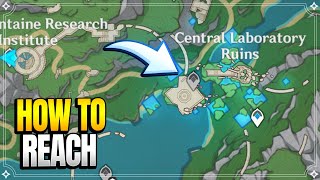 How to Unlock Teleport Waypoint At Central Laboratory Ruins in Fontaine  Puzzles 【Genshin Impact】 [upl. by Henricks136]