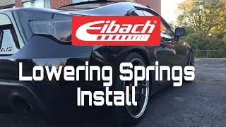 Eibach Sportline Lowering Springs Install  FRS Vlog [upl. by Glarum]