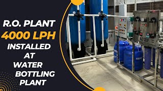 4000 LPH RO Plant complete setup with UV Ozonator in Water Bottling Plant” mineralwater roplant [upl. by Eelyr]