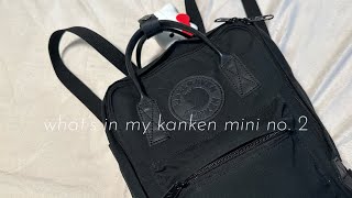 what’s in my fjallraven backpack  kanken mini no 2 ✨ [upl. by Benilda252]