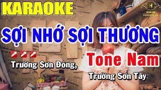 Karaoke Sợi Nhớ Sợi Thương Tone Nam Nhạc Sống  Trọng Hiếu [upl. by Nikoletta]