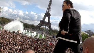 PSY GANGNAM STYLE Paris live flashmob at Trocadero with Cauet NRJ 파리 강남스타일 5112012 [upl. by Jean]