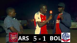 Ba musaayi muto ba arsenal balaze omutindo JAP STATE nga bakuba Bolton 5 ku 0 [upl. by Annaj211]