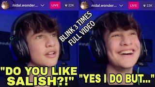 5 MINUTES AGO Nidal Wonder CONFIRMS He LIKES Salish Matter On Instagram LIVE 😱😳 Video Proof [upl. by Htabmas]