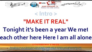 MAKE IT REAL KARAOKE LYRICS BY THE JETS [upl. by Renard]