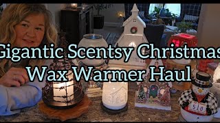 Gigantic Scentsy Christmas wax warmer haul 2024 [upl. by Selec]