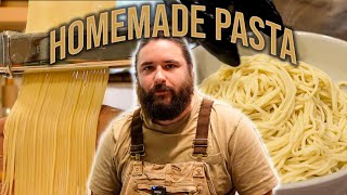 Learning to make HOMEMADE PASTA With KitchenAid mixer [upl. by Dexter]