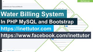 Water Billing System in PHP and MySQL [upl. by Engdahl]