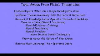 Plato Theaetetus f20 2 7 [upl. by Tekcirc]