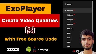 Create ExoPlayer Multiple Video Qualities  Create m3u8 hls streaming url for Exoplayer [upl. by Nimrak]