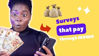 5 Online Surveys that pay through mobile money [upl. by Nuli]