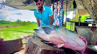 OMG  175KG Huge Catla Fish Cutting Only 7 Minutes [upl. by Burn]