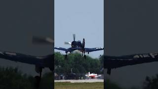 Chance Vought F4U4 Corsair Oshkosh AirVenture reghunter aviation osh airventure oshkosh [upl. by Adnwahsar]