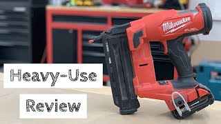 Review AFTER Heavyuse  Milwaukee 18 Gauge Brad Nailer Gen 2 [upl. by Brandi]