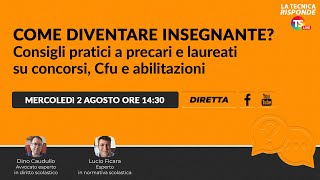 Come diventare insegnante Consigli pratici a precari e laureati su concorsi Cfu e abilitazioni [upl. by Ruffi]