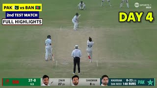 Pakistan vs Bangladesh Day 4 Highlights  PAK vs BAN 2nd Test Day 4 Full Highlights 2024 [upl. by Akanke]