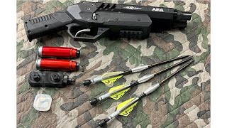 AEA Harpoon lawn dart edition 5quot steel bone breaker arrow heads by Texoma Precision Pellet VID 179 [upl. by Eigroeg]