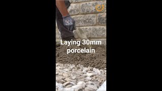 How to lay a porcelain driveway [upl. by Camarata]