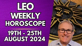 Leo Horoscope  Weekly Astrology  19th to 25th August 2024 [upl. by Oninrutas]