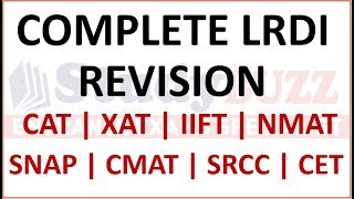 Complete LRDI revision for CAT IIFT XAT SNAP NMAT Master every LRDI topic in 2 hours [upl. by Yenoh226]