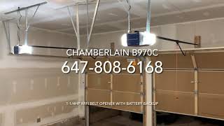 Chamberlain B970C installed for 8x8 ft Garage Door [upl. by Nylleoj]