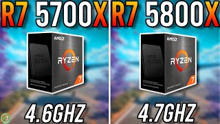 Ryzen 7 5700X vs Ryzen 7 5800X  01GHz Difference [upl. by Nowahs882]