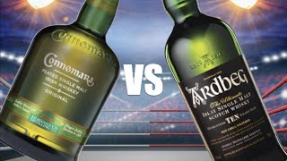 Connemara Peated Single Malt Irish Whiskey VS Ardbeg 10 Islay Single Malt Scotch Whisky [upl. by Sephira]