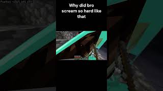 why did bro scream so hard like that in minecraft [upl. by Ennyletak]