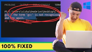 Fix quotGCC not Recognized as Internal or External Commandquot in VSCodeTerminal 2023 [upl. by Korey]