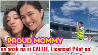 DIMPLES ROMANA Proud mother sa kanyang anak si CALLIE ganap ng isang Piloto [upl. by Adama]