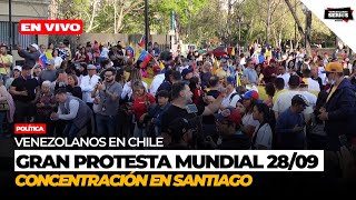 Venezolanos en Chile realizan Gran Protesta 2809 [upl. by Lazare]